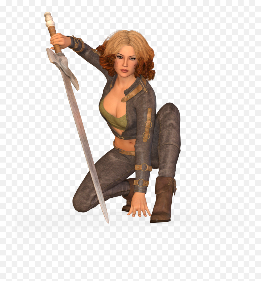 Drawn Girl Warrior With Sword Free Image Download Emoji,Warrior Emotion