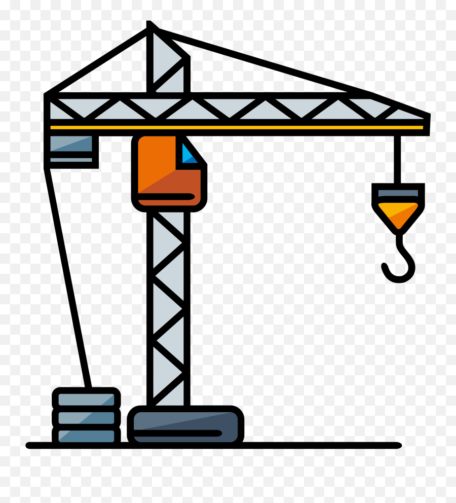 Construction Crane Clipart Free Download Transparent Png Emoji,Emojis Backhoe