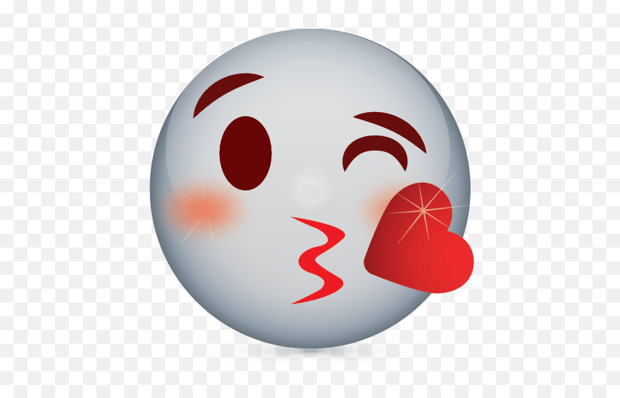 Create Free Emoji Blowing Kiss Logo - Kissing Logo,Kiss Emoji