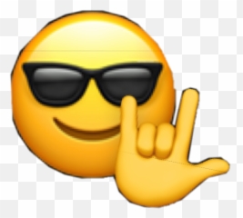 Stickers Emoji Cool Rockon Rock Sticker - Cool Emoji Copy Paste,Rock Emoji