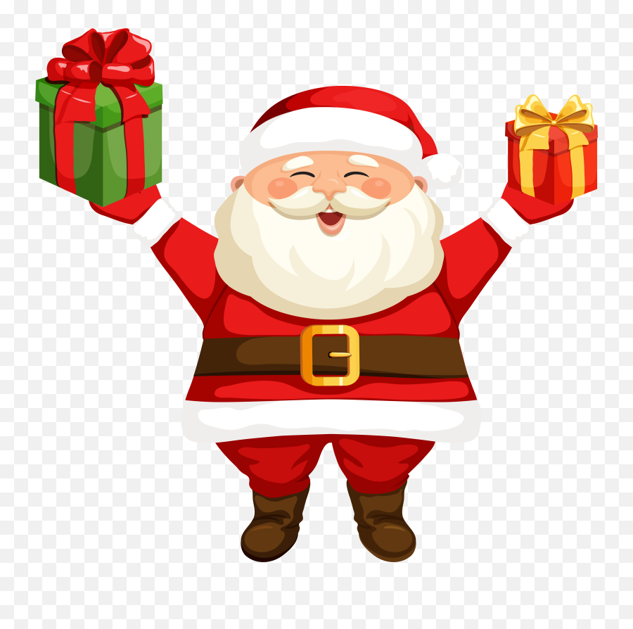 Santa Claus Png Transparent Png - Santa Claus Clipart Emoji,Black Santa Claus Emoji