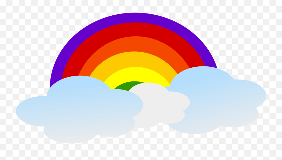 Clouds Clipart Comic Book Clouds Comic - Animated Image Of Rainbow Emoji,Emoji Gift Clouds