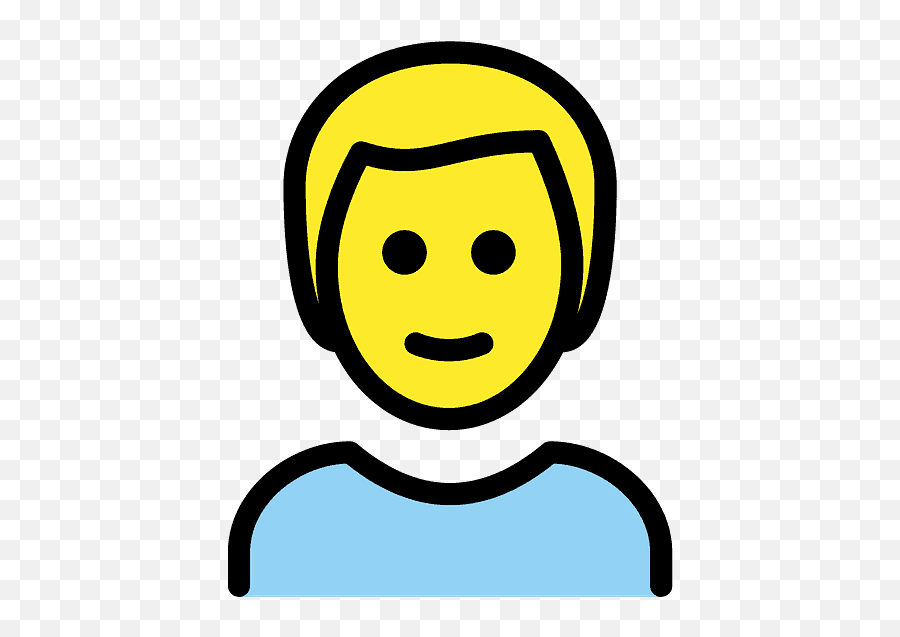 Blond Hair Emoji Clipart - Joven Emoji,Curly Hair Emoticon