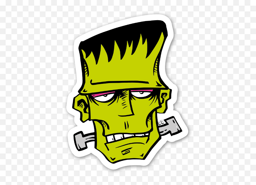 Frankenstein Sticker By Stevie - Frankenstein Head Clipart Emoji,Frankenstein Emoji