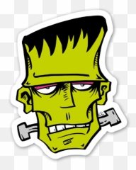 Frankenstein Sticker By Stevie - Frankenstein Head Clipart Emoji,Frankenstein Emoji