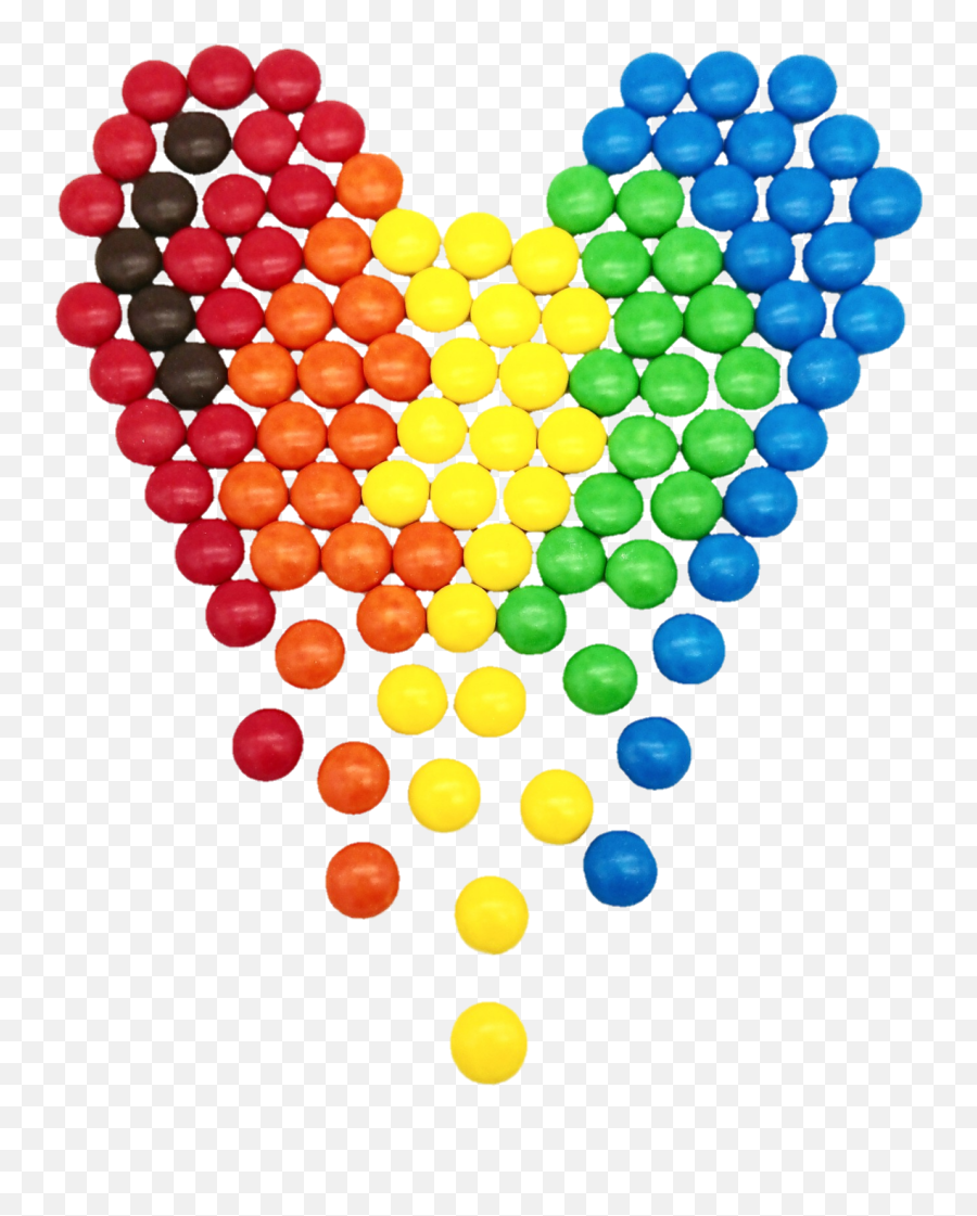 Heart Colorful Rainbow Sweet Sticker - Lovely Emoji,Rainbow Picture Candy Emoji