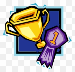 Clipart Volleyball Trophy Clipart - Cartoon Trophy And Medal Emoji,Man Football Trophy Emoji