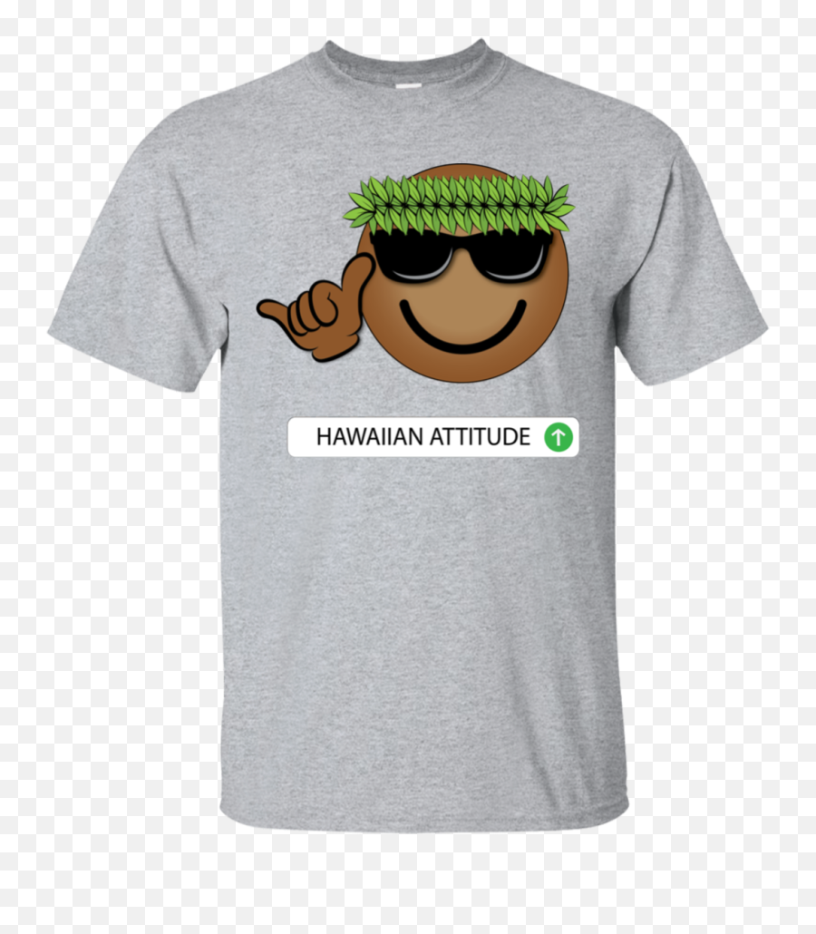Hawaiian Attitude Emoji Design,Emoji Long Sleeve Shirt