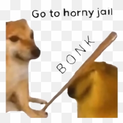 Bonk Sticker - Horny Jail Emoji,Bonk Emoji Meme