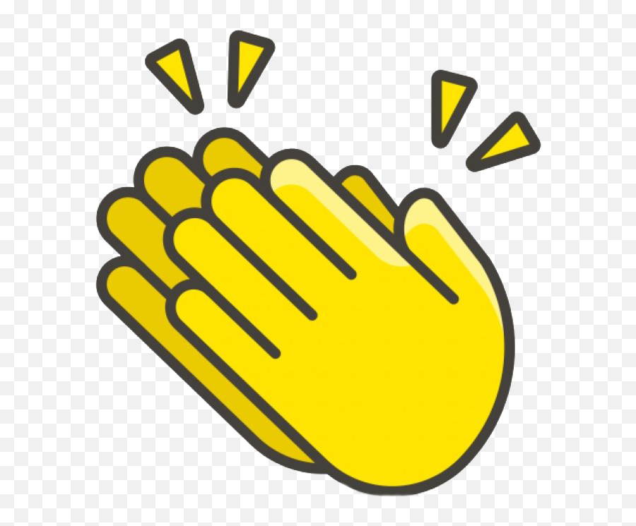 Clapping Hands Emoji Clipart - Dibujo De Aplausos Para Colorear,Hand Clap Emoji