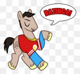 Brony Shoutout In The Big Bang Theory - Big Bang Theory Pony Emoji,Emoticon Big Bang Theory