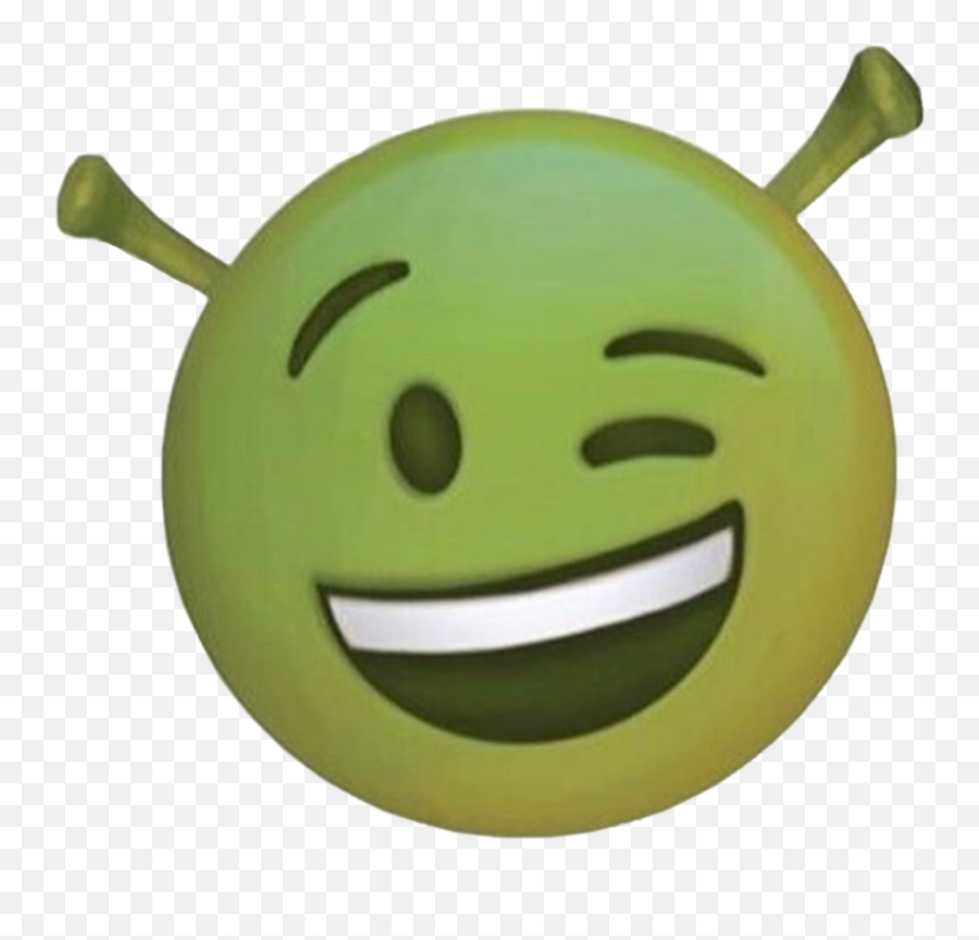 Interesting Art Edit Emoji Shreck Sticker By Ur Boi - Transparent Png Shrek Emoji,Boi Emoji Meme