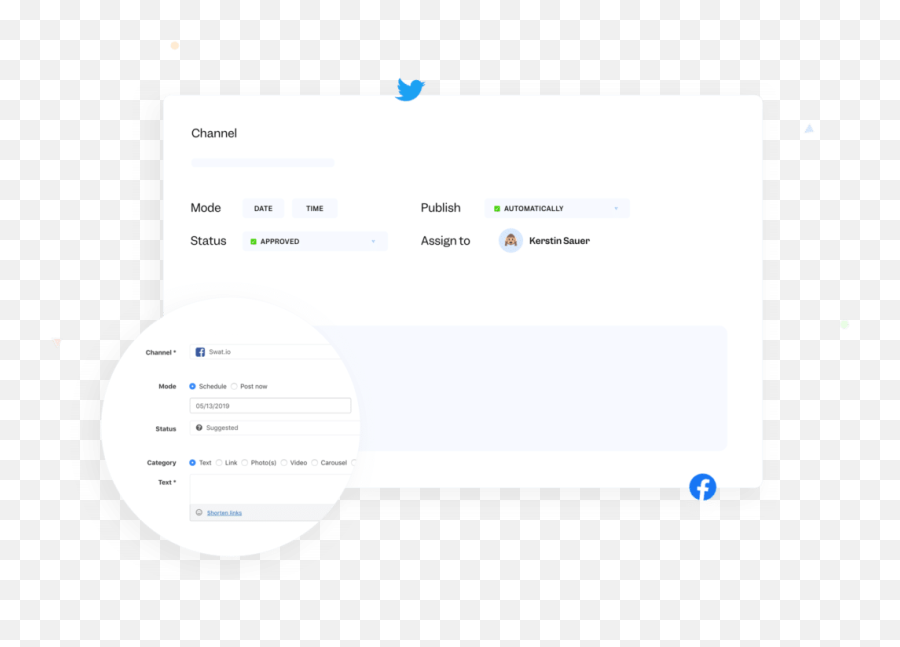 Tool For Easy Social Media Content Planning - Swatio Dot Emoji,Carousel Emoji