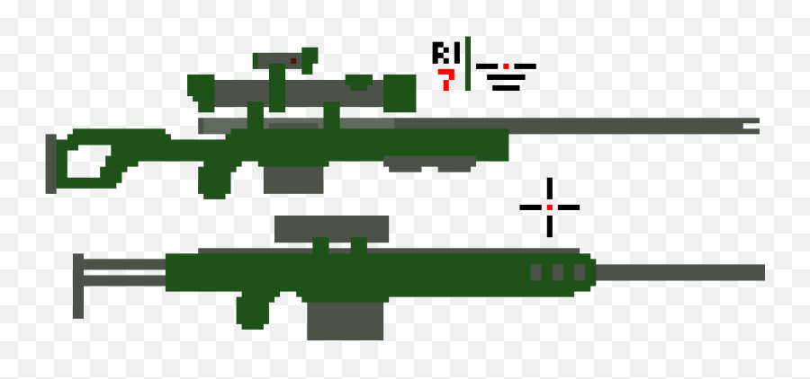 Pixel Art Gallery - Weapons Emoji,Sniper Emoticon