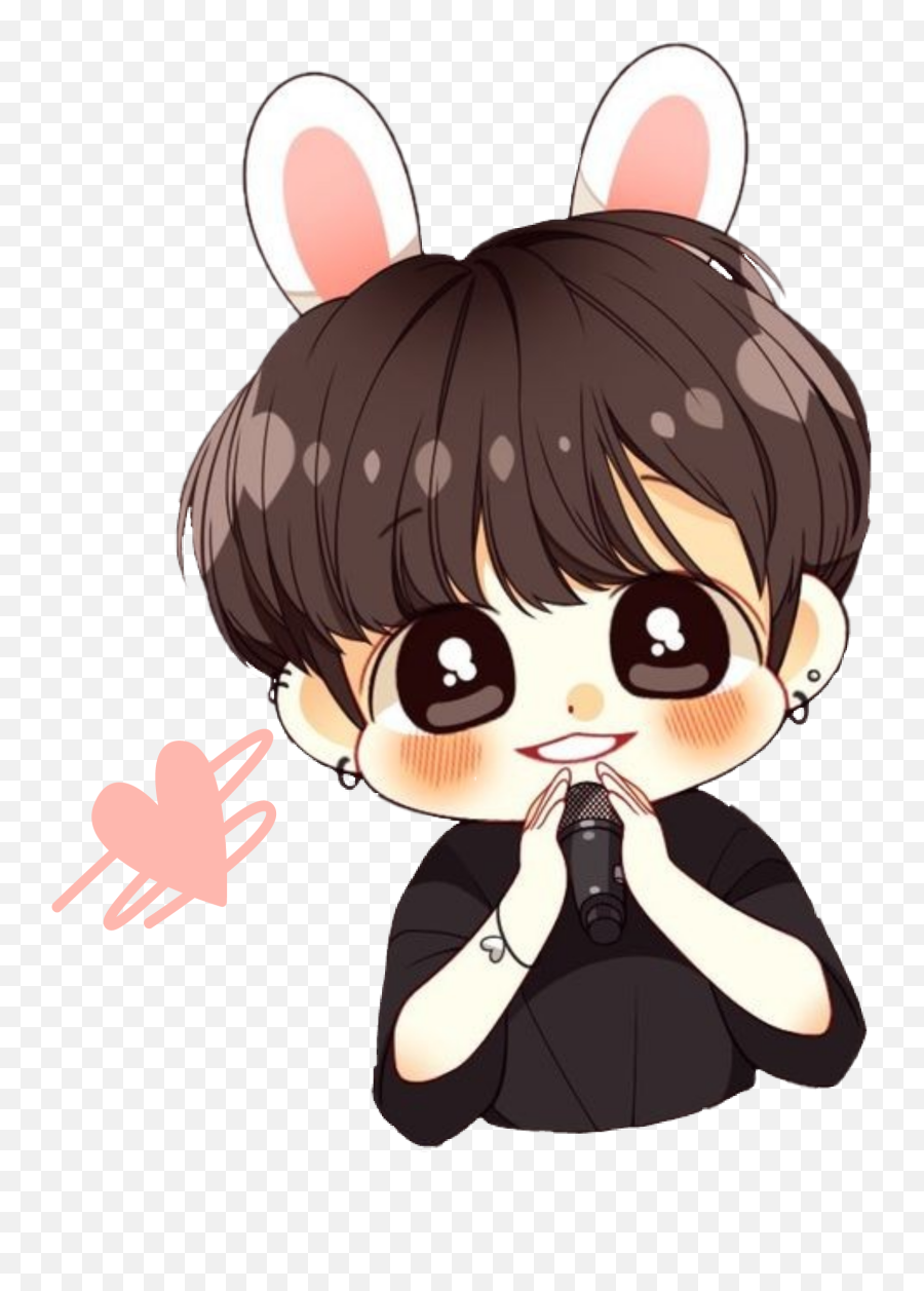 Chibi Cute Jungkook Drawing - Jungkook Bts Chibi Emoji,Chibi Vamire Emotion Attraction