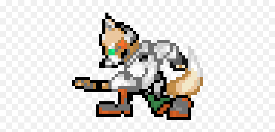 Pixel Art Gallery - Fox Mccloud Pixel Art Emoji,Pixel Fox Emoticons