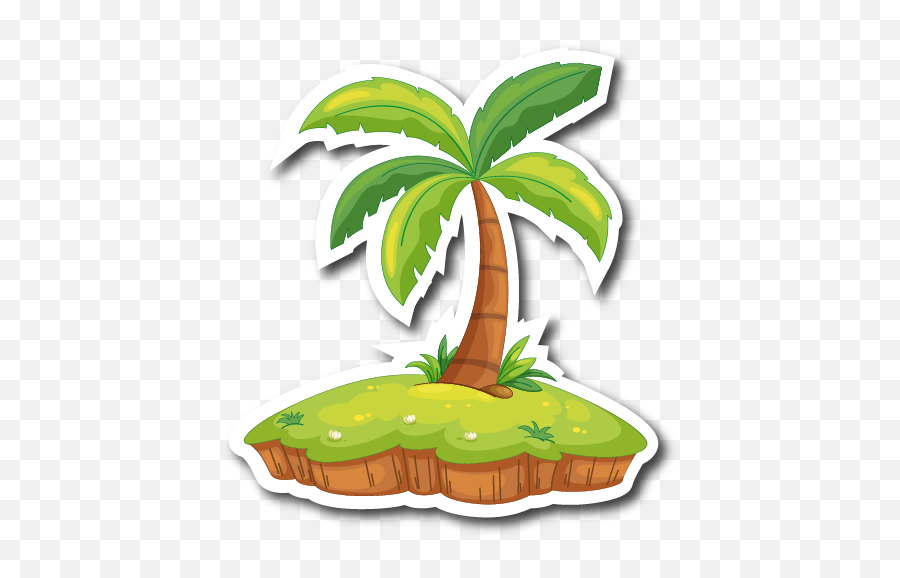 Banners - Survival Island Clipart Emoji,How To Make A Palm Tree Emoticon