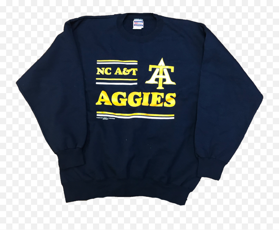 Nc Aggies Vintage Crewneck Large Emoji,Nc Aggie Emoticons