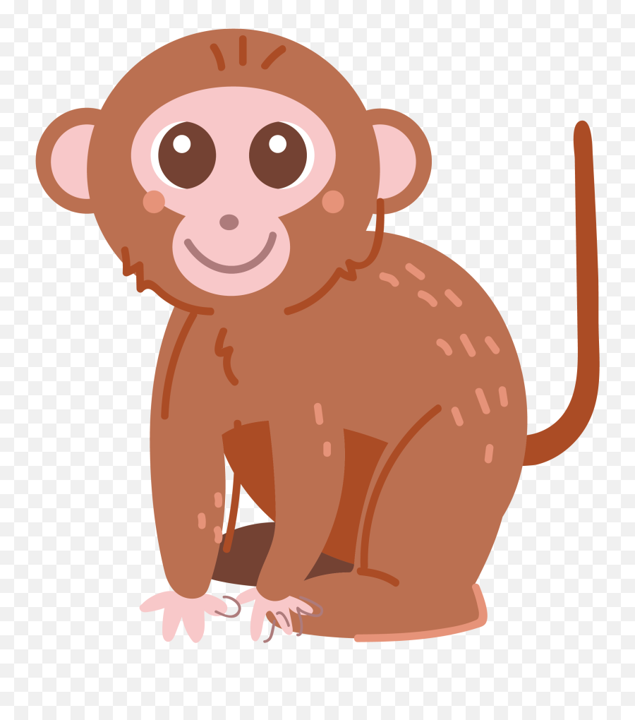 Cute Monkey Png - Ape Clip Art Cartoon 822987 Vippng Png Monke Emoji,Pictures Of Cute Emojis Of Alot Of Monkeys