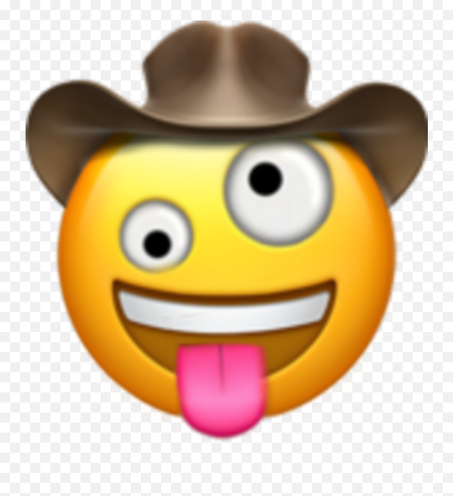 Emoji Crazy Cowboy Crazycowboy Sticker By - Yee And I Can T Stress This Enough Haw,Crazy Emoji