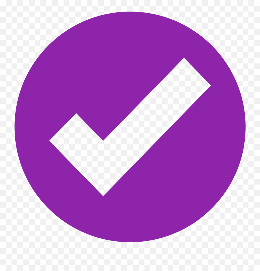 Fileeo Circle Purple Checkmarksvg - Wikimedia Commons Blue Circle Check Mark Emoji,Lime Emoji
