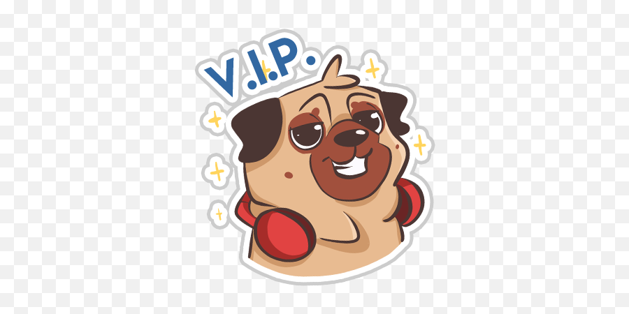 Dog Pug - Emoji Stickers By Christian Umberto Bilato Happy,Tobdog Emoticon