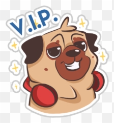 Dog Pug - Emoji Stickers By Christian Umberto Bilato Happy,Tobdog Emoticon
