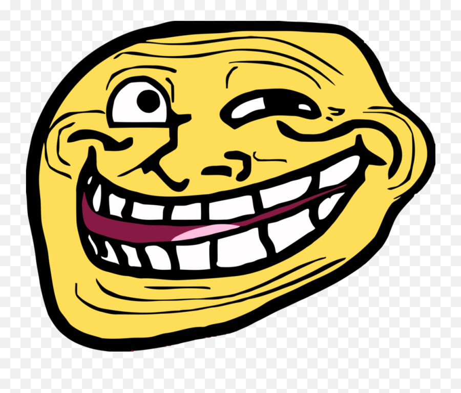 Troll Faces List Download - Troll Face Yellow Png Full Yellow Troll Face Png Emoji,Emojis Derp Png