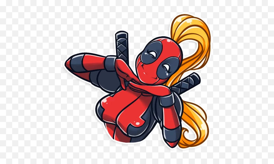 Telegram Sticker 6 From Collection Lady Deadpool Emoji,Deadpoll Emoji