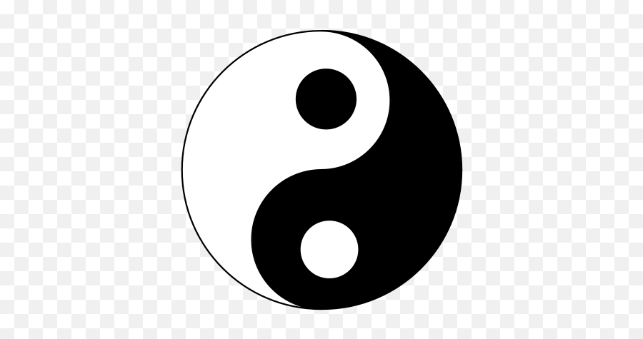 Chinese - Cartoon Yin And Yang Emoji,Yin Yang Emoticon