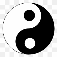 Chinese - Cartoon Yin And Yang Emoji,Yin Yang Emoticon