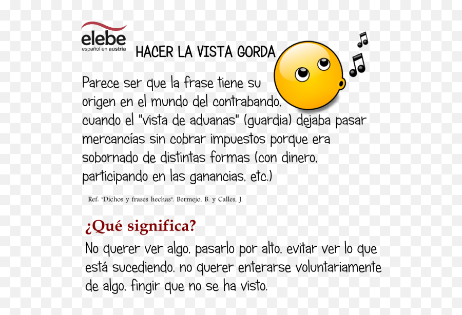 Learning Spanish Spanish Phrases - Significa Hacerse De La Vista Gorda Emoji,Mising Emoji