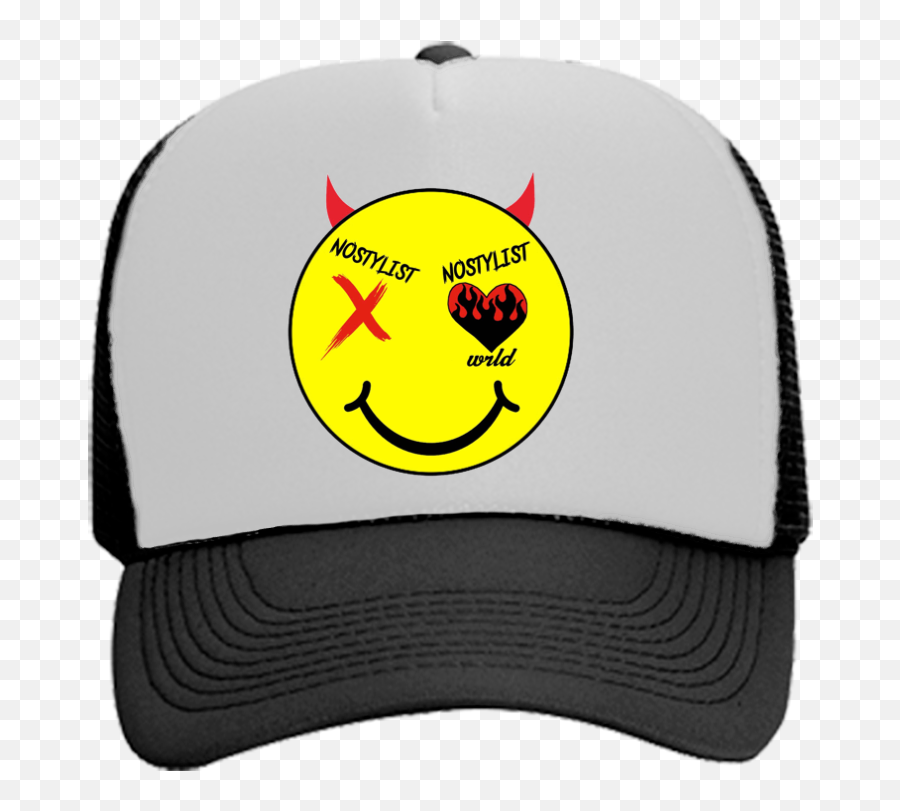 Nostylist Demon Emoji Trucker Mesh - Awge Trucker Hat Logo,Emoji Icbm