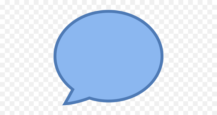 Speech Bubble Icon In Office Style - Blue Comment Icon Png Emoji,Emojis Speech Bubble