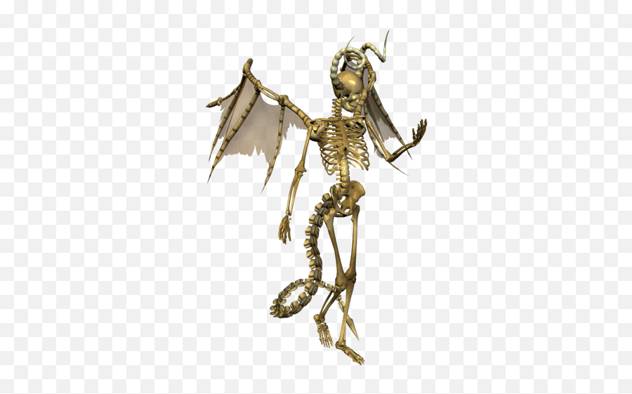 Download Hd Devil Skeleton Png - Png Devil Transparent Png Emoji,Devil Emoji Pictures Coloring