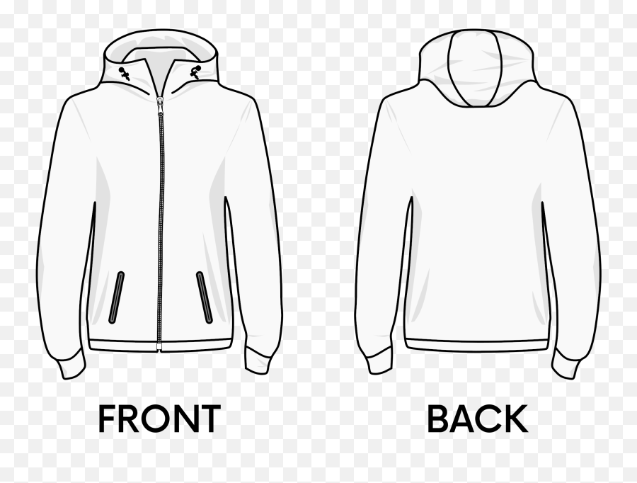 Hoodie Clipart Transparent Hoodie - Transparent Transparent Background Hoodie Template Png Emoji,Emoji Sweatsuit