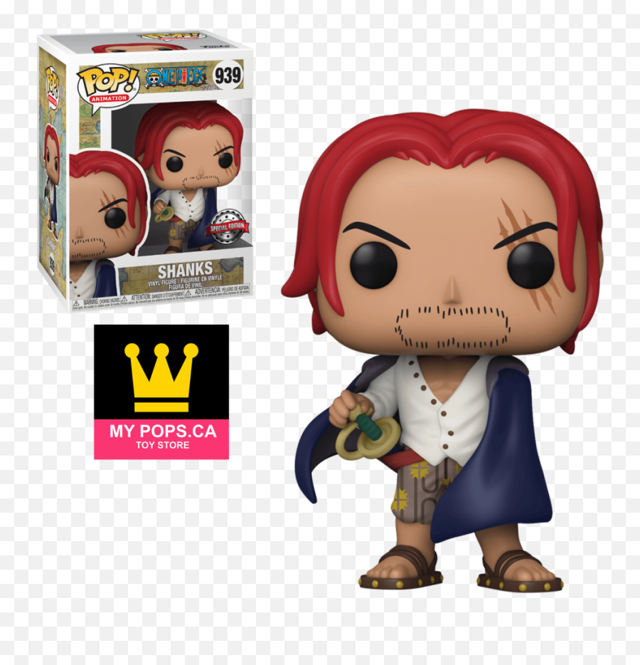 Funko Pop Animation One Piece - Shanks Big Apple Collectibles Exclusive 939 Chase Bundle W Special Edition Stickers Emoji,One Piece Anime Emoticon Stickers Free