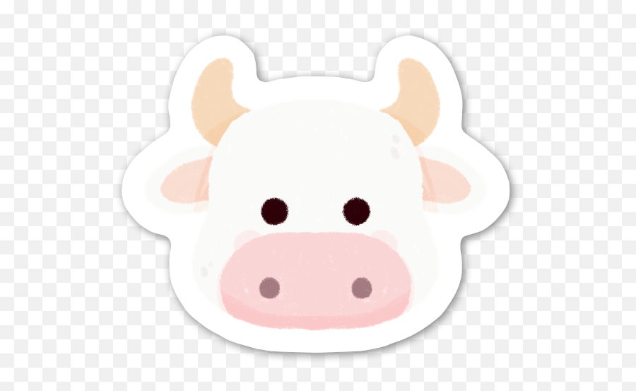 Vache Blanche - Stickerapp Emoji,Poogie Emojis