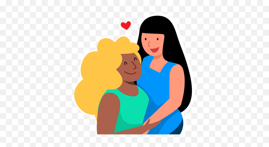 Lesbian Couple Icon - Download In Glyph Style Emoji,What Is The Lesbian Emoji