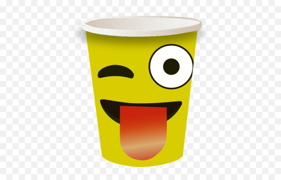 Emoji Winktongue Paper Cups 30 Pieces 7oz - Kitchenglora Uk,Tougue Emoji