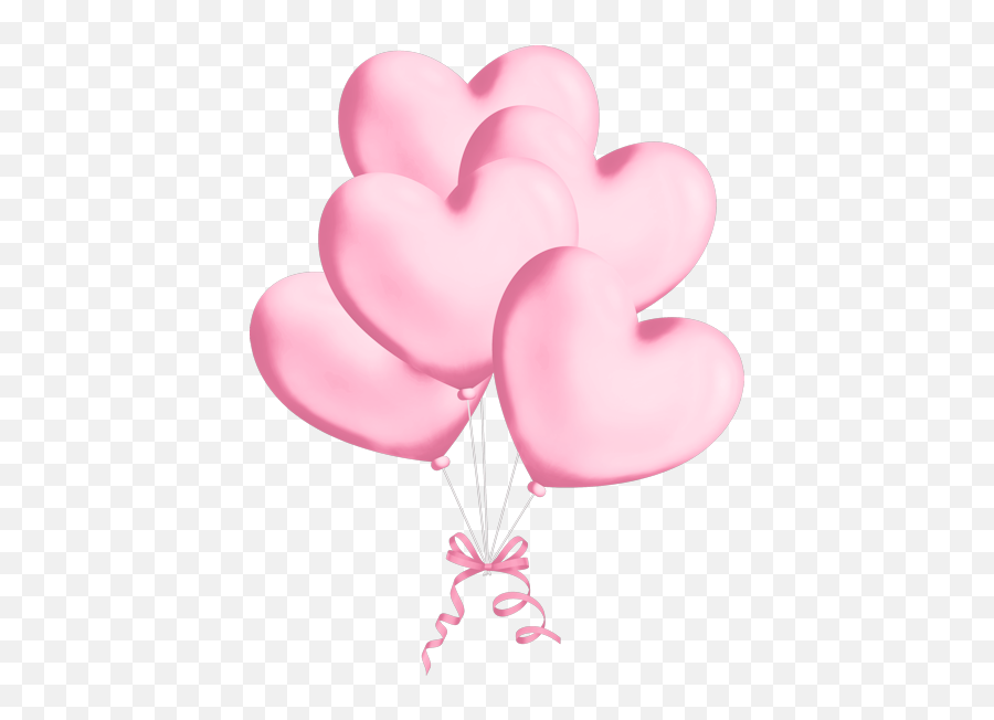 Valentine Love Hearts Pink Sticker - Balloon Emoji,Pink Heart Emoji Balloons