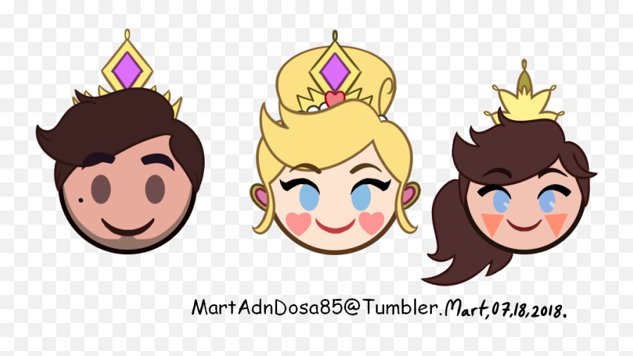 Game Emoji Disney - King Marco And Queen Star,Disappointed Emoji