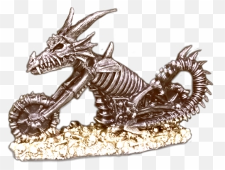 Skeleton Chopper Dragon Sticker - Dragon Emoji,Metal Horn Emoji