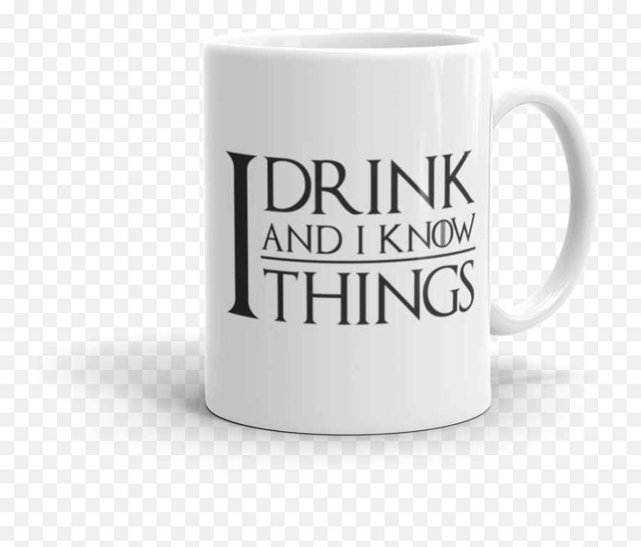 I Drink And I Know Things Game Of Thrones Inspired Mug Emoji,Coffee Cup And Frog Emoji Meaning