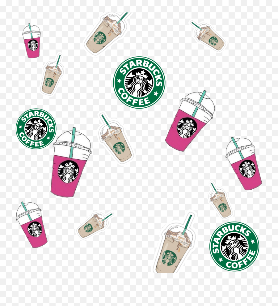 Starbucks Background Coffee Sticker - Tiny Starbucks Emoji,Starbucks Emoji Background