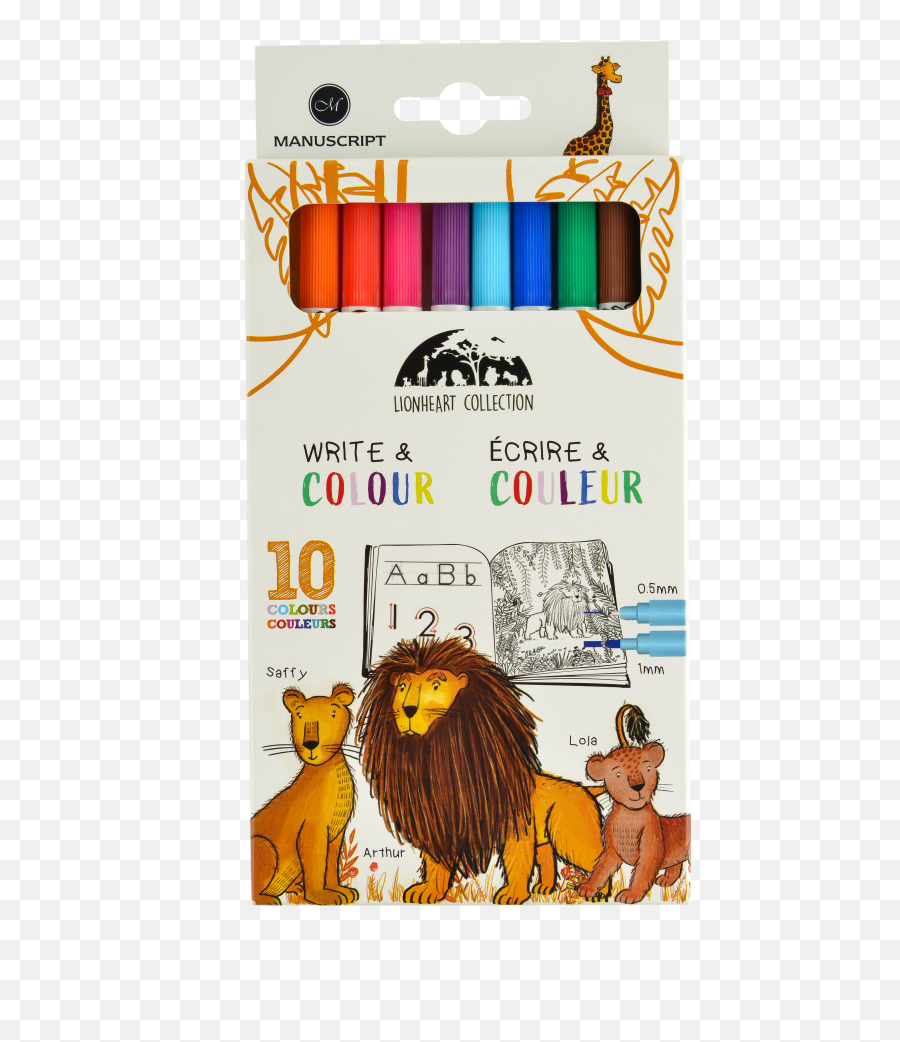 Lionheart Colouring Pens And Pencils Emoji,Emotion Pencils