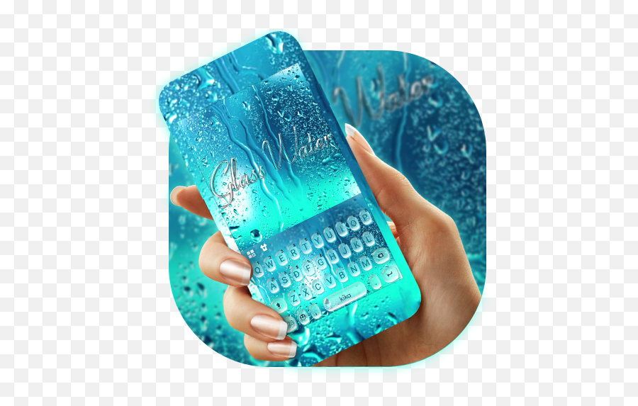 Blue Glass Water Keyboard Theme Google Play Review Aso - Water Keyboard Keyboard Theme Emoji,Htc Sense 7 Emoji