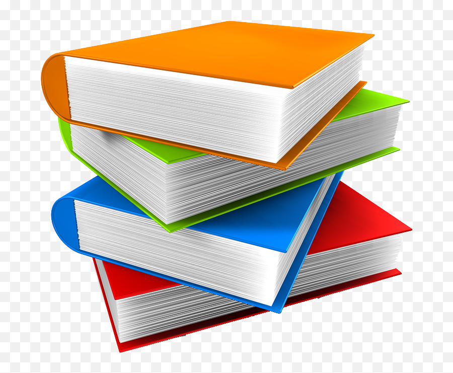 Book Clip Art - Stack Of Books Transparent Emoji,Books Emoji Png