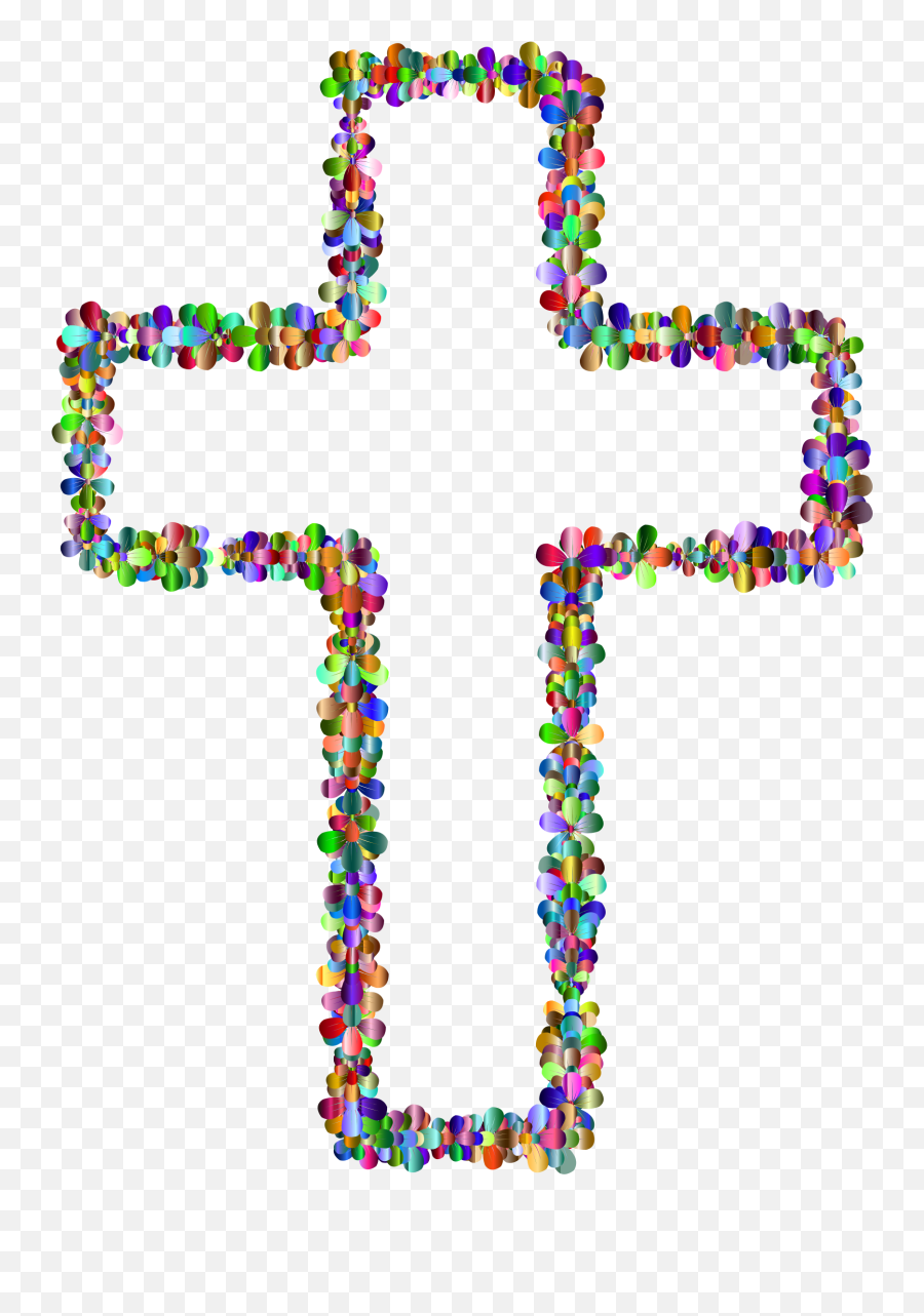 Cross Clipart Outline Cross Outline Transparent Free For - Flower Cross Clipart Transparent Background Emoji,Rectangle With Cross Emoji