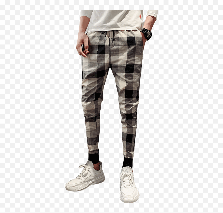 Classical Men Pants Plaid Striped - Trendy Pants Men Emoji,Diy Emoji Joggers